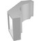 Ekena Millwork 5-in. W x 10-in. D x 14-in. H Pescadero Architectural Grade PVC Knee Brace BRCP05X10X14PEC - alternate 3